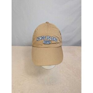 Kings Island 1972 Embroidered Baseball Cap - Cedar Fair Entertainment - Khaki